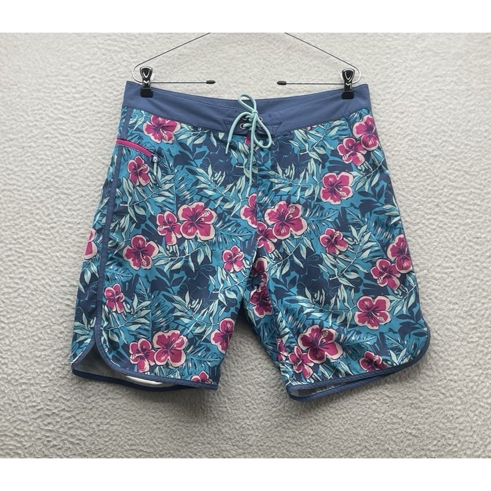 Vineyard Vines Swim Shorts Mens 32x9 Floral Tropical AOP Preppy Beach Summer